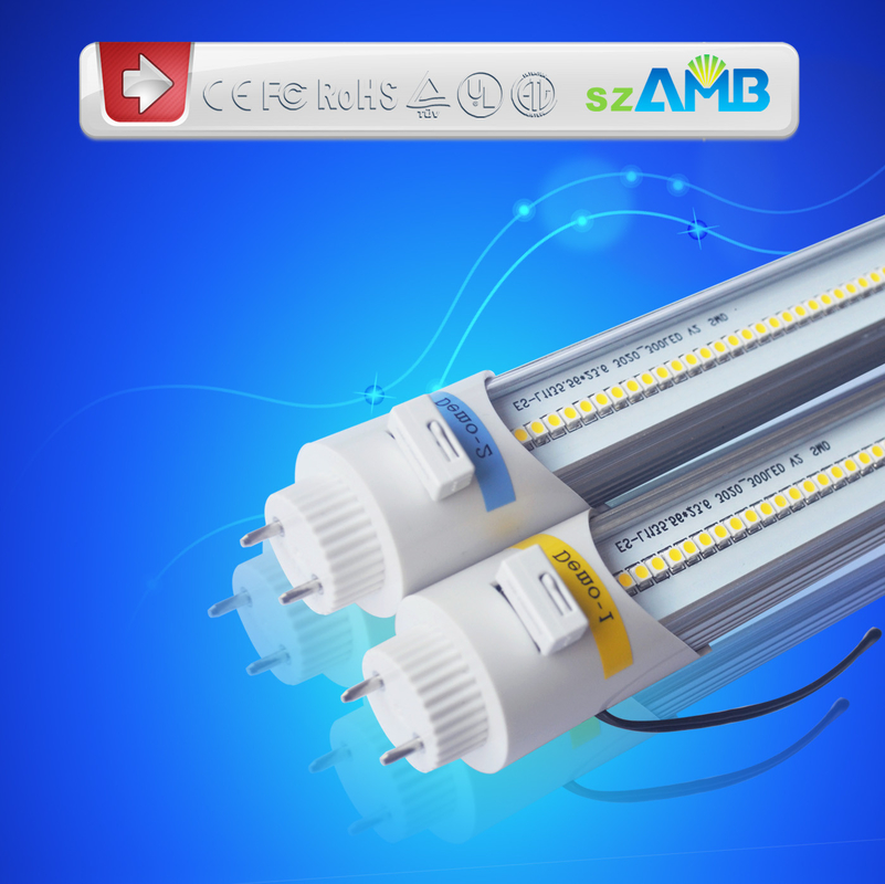 18w 110V 3000k , SMD 3528 Indoor Led T8 Tube Lights , LED Lamps Lighting